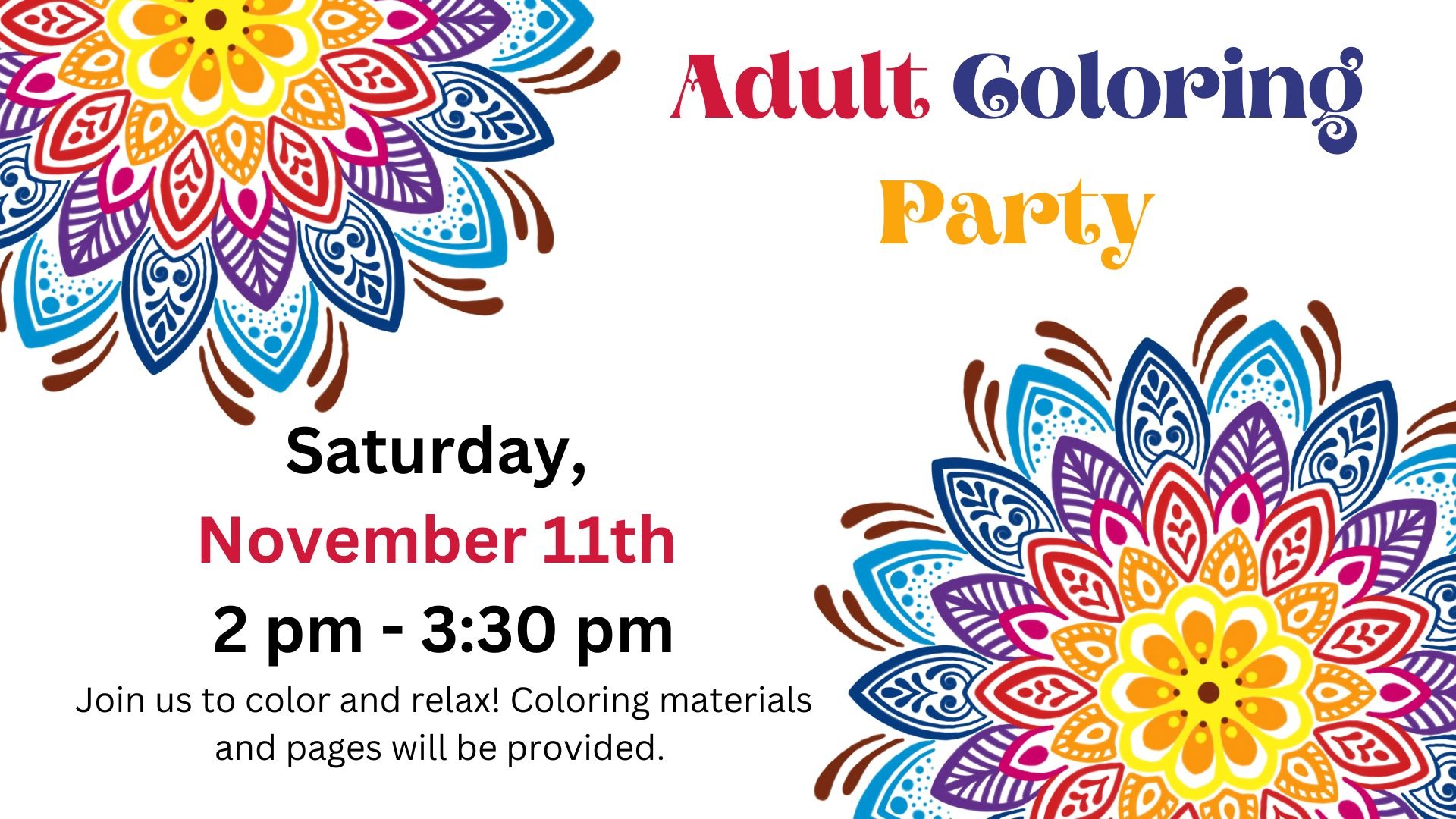 Adult Coloring Party