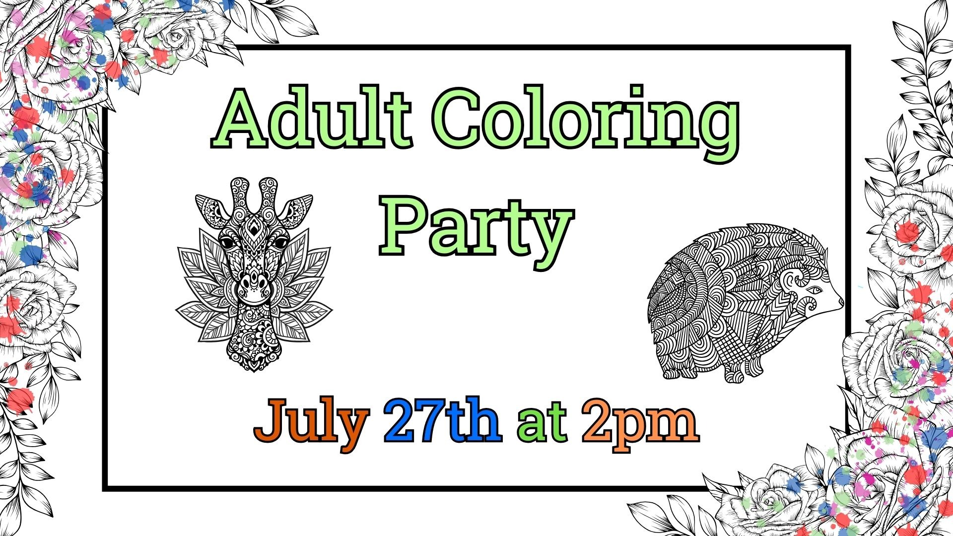 Adult Coloring Party