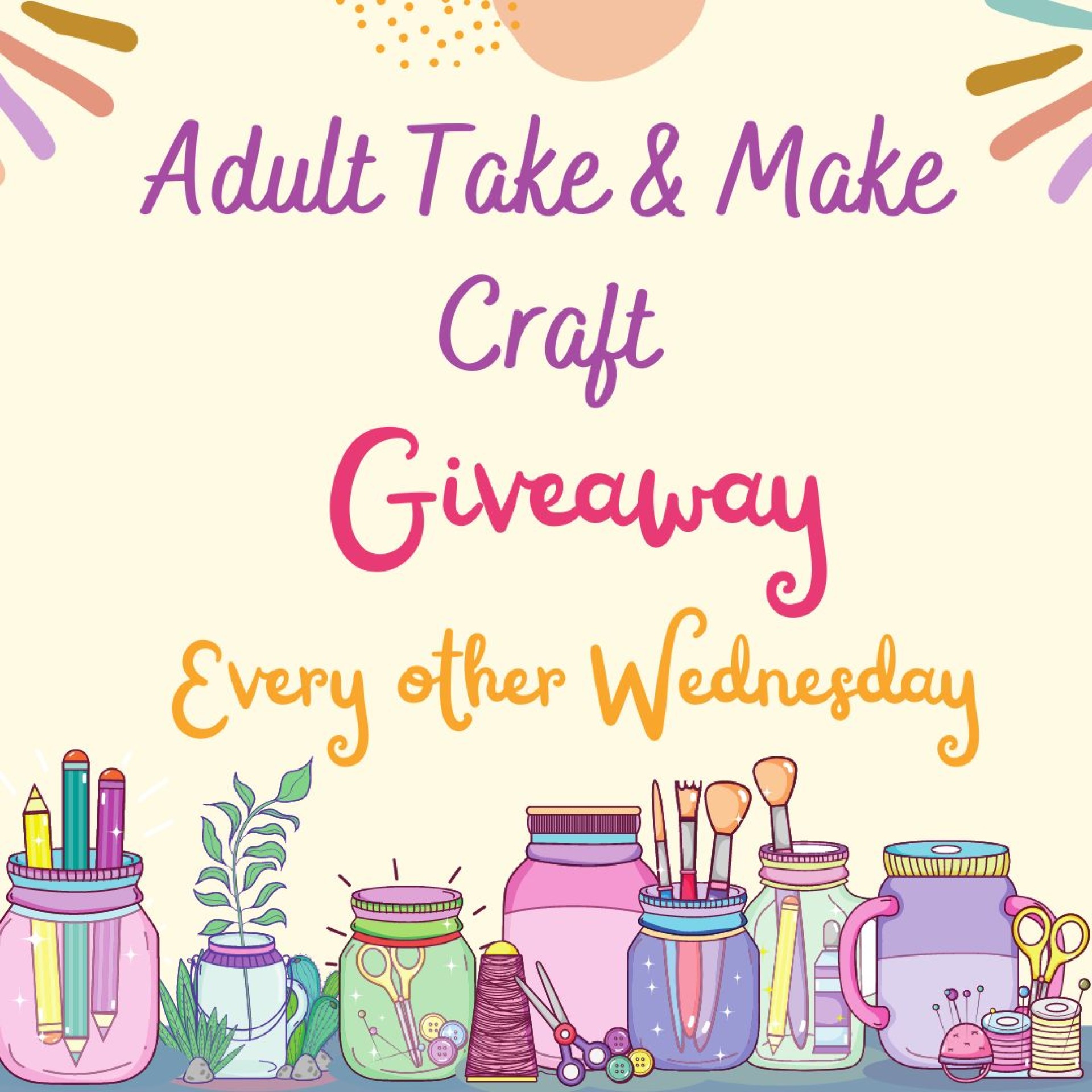 Adult Take & Make Craft Giveaway