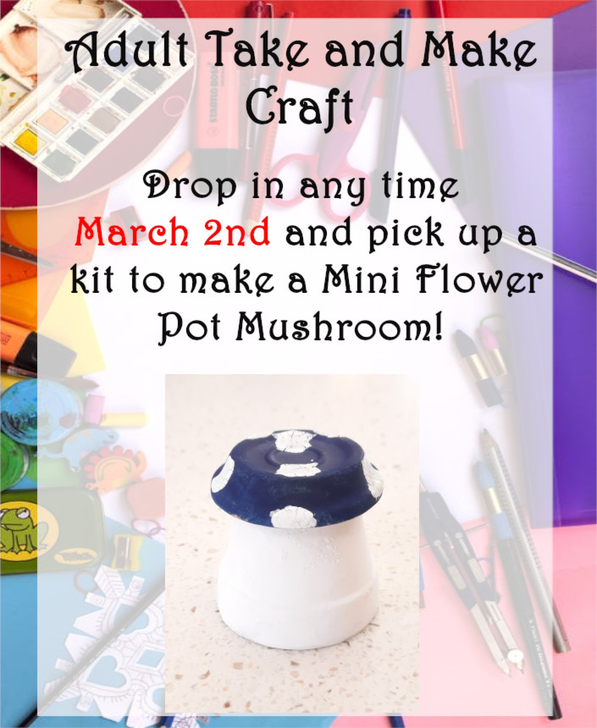 Adult Take and Make Craft Giveaway