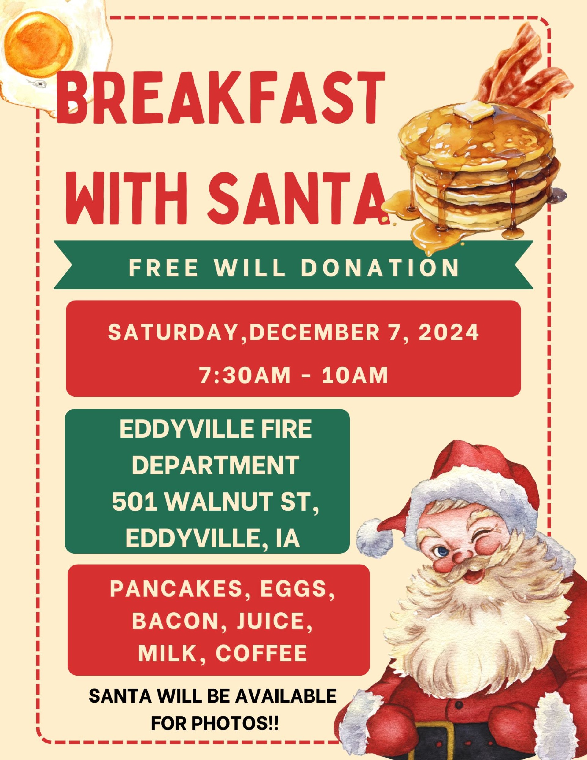 Breakfast  with Santa