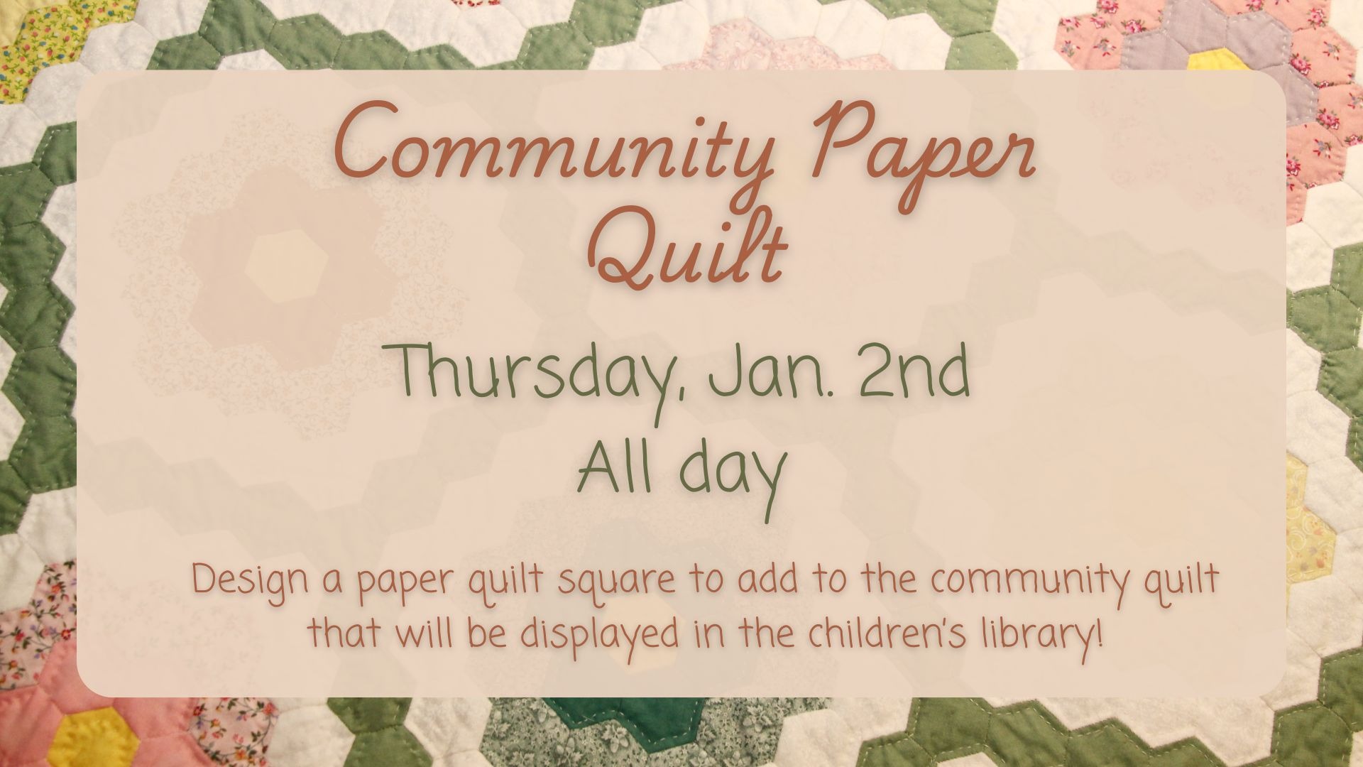 Community Paper Quilt