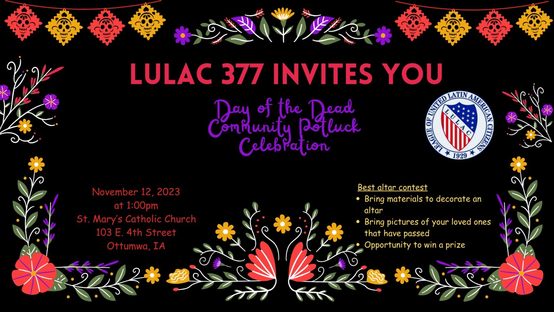 Day of the Dead Community Potluck