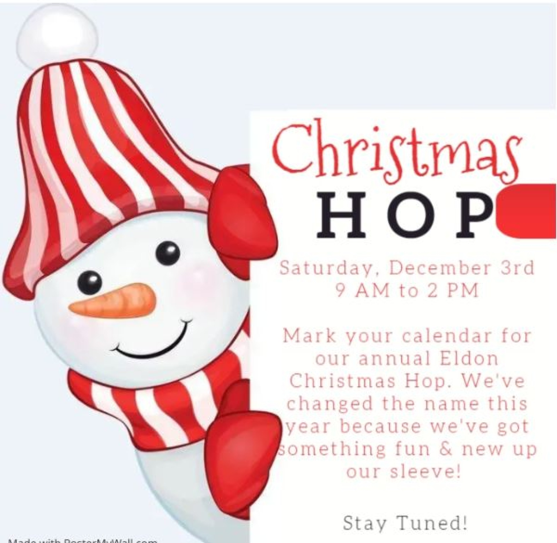 Eldon Christmas Hop Events Meet Ottumwa, Iowa