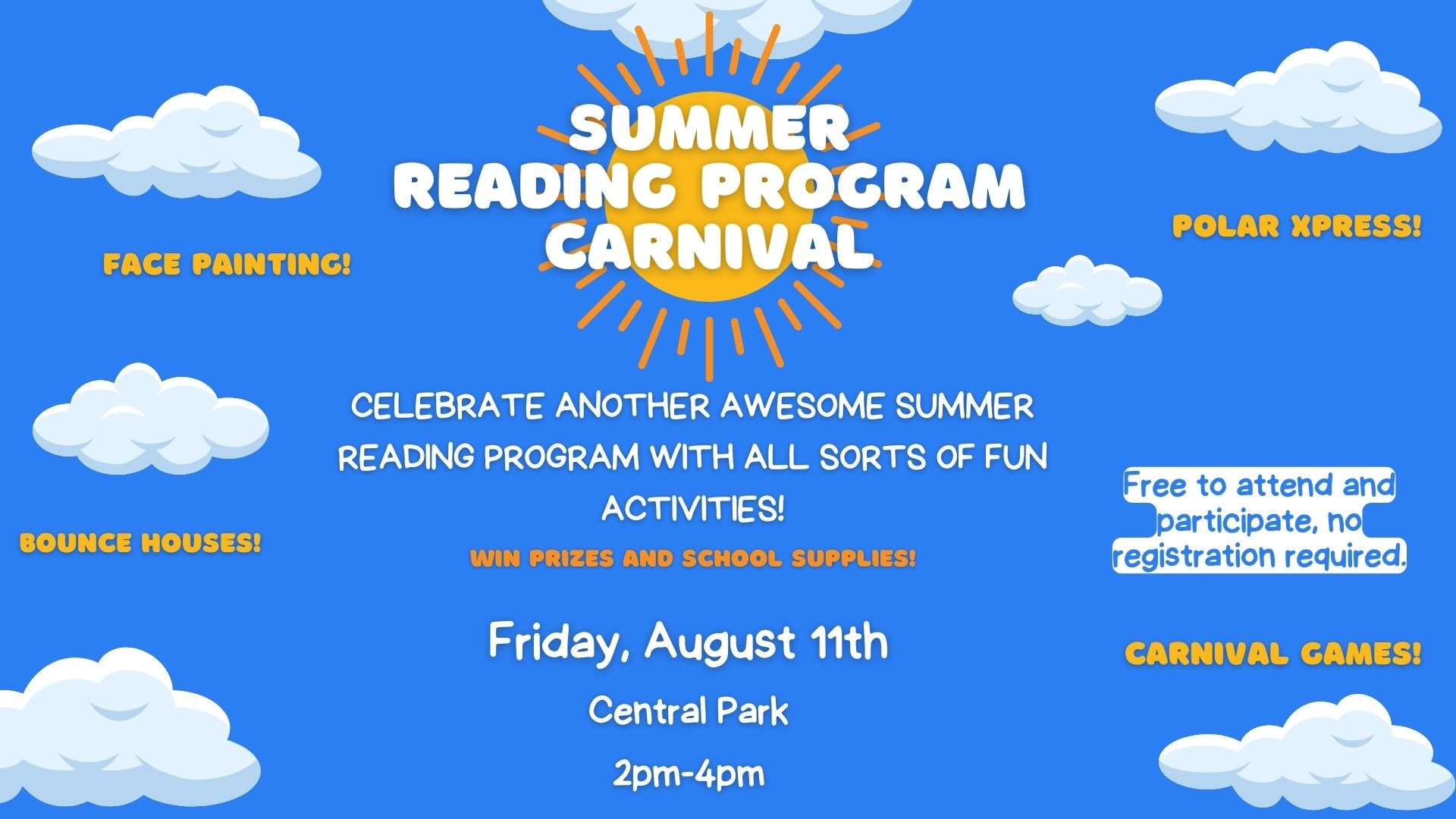 End of Summer Reading Program Carnival