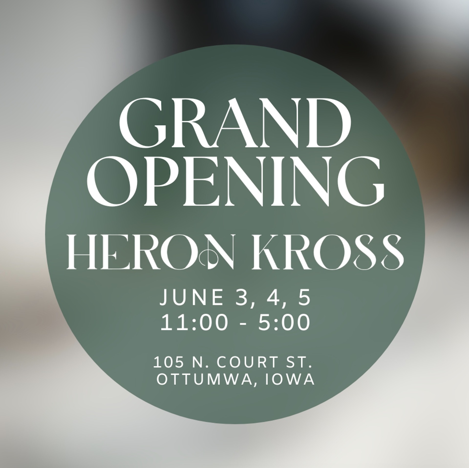 Heron Kross Vintage Grand Opening