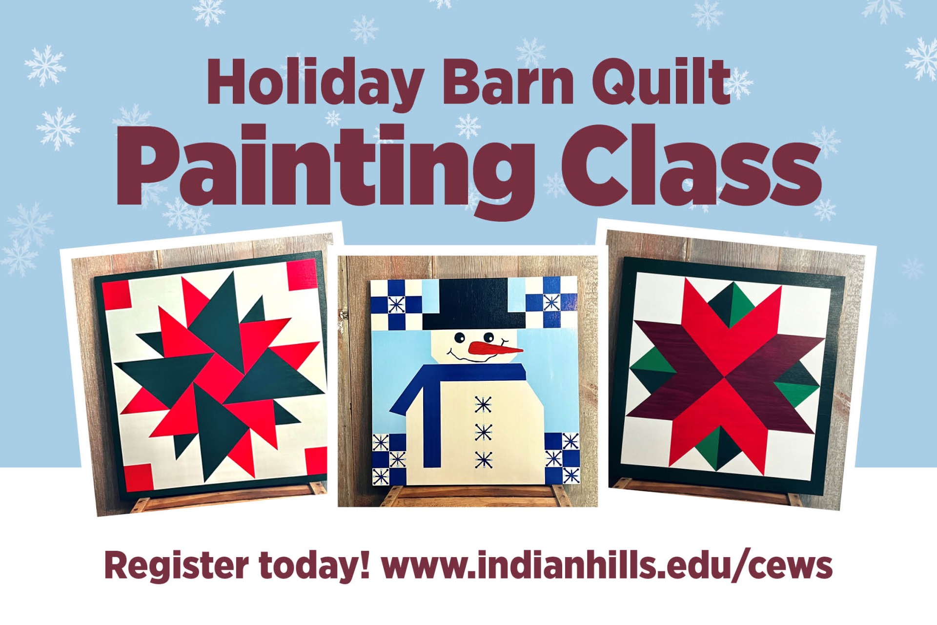 Holiday Barn Quilt Painting Class