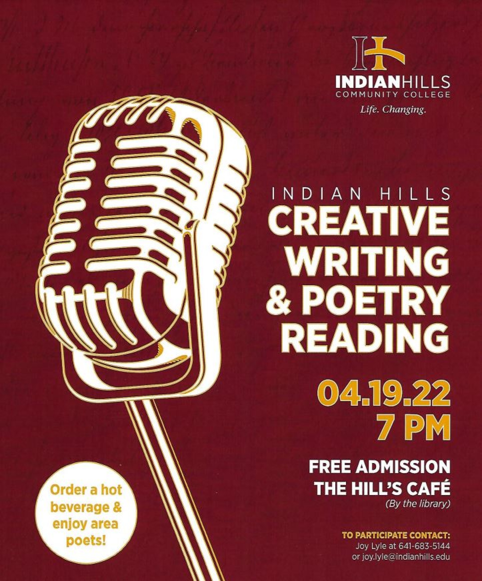 Indian Hills Creative Writing & Poetry Reading