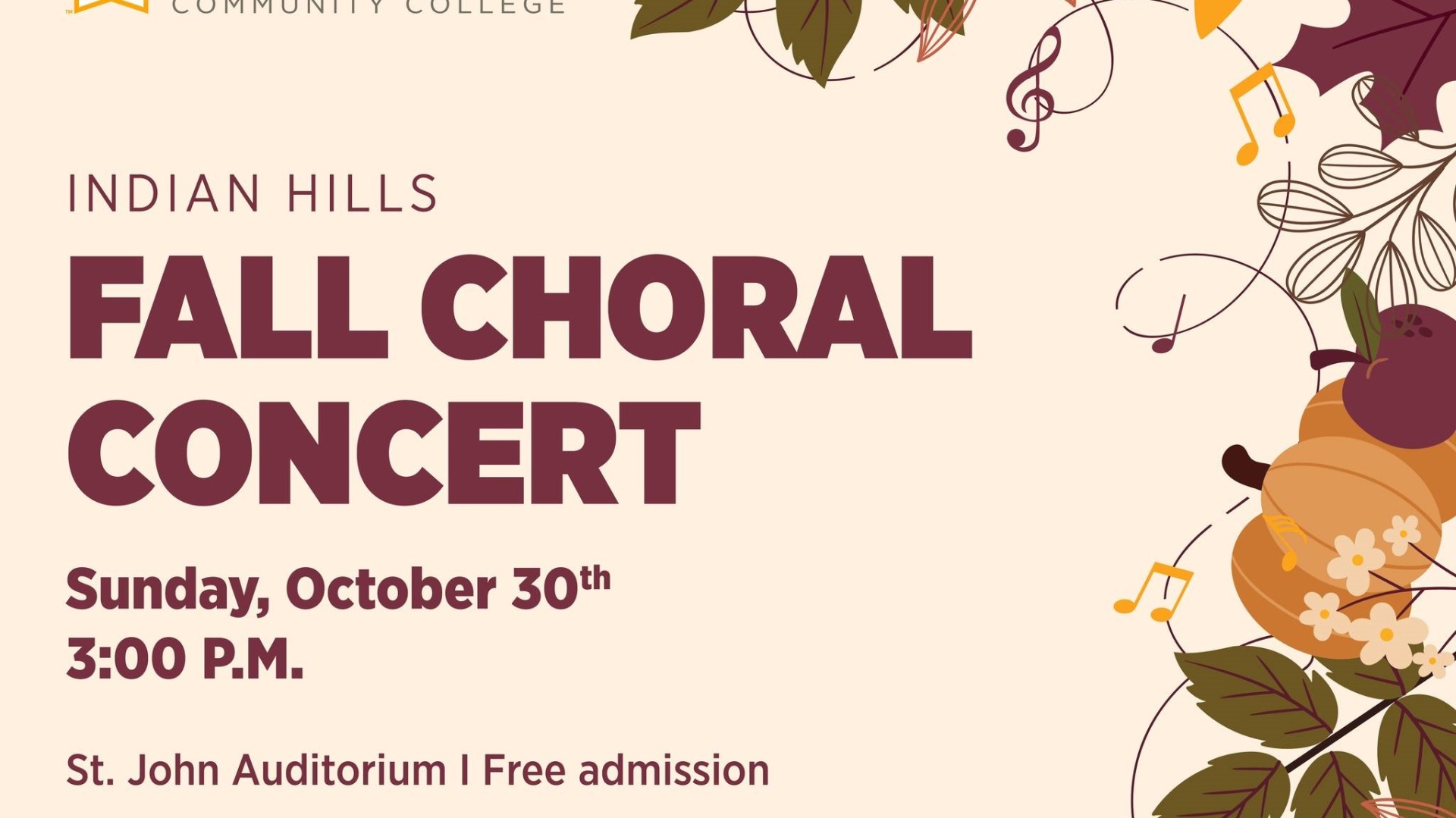 Indian Hills Fall Choral Concert