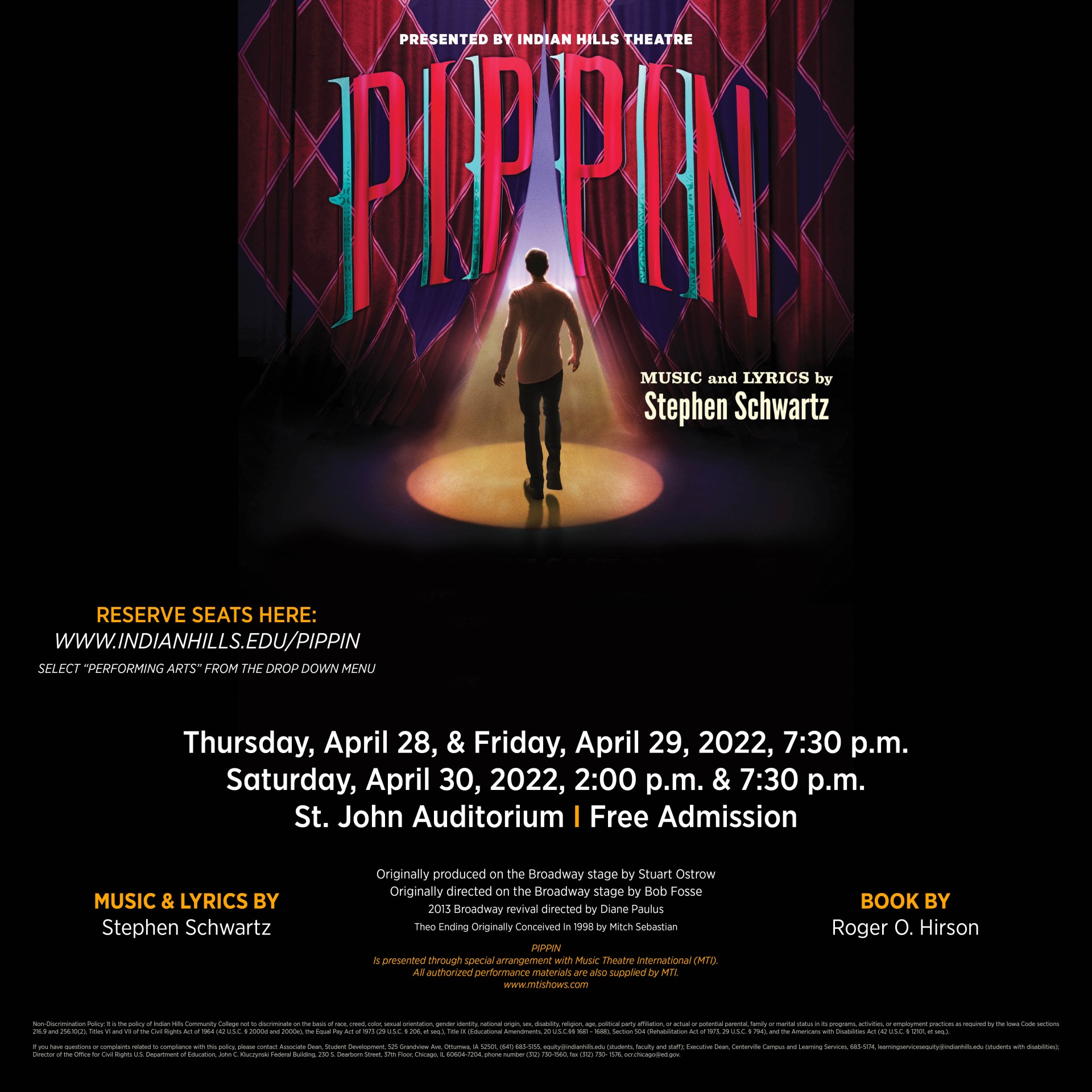 Indian Hills Theatre:  Pippin