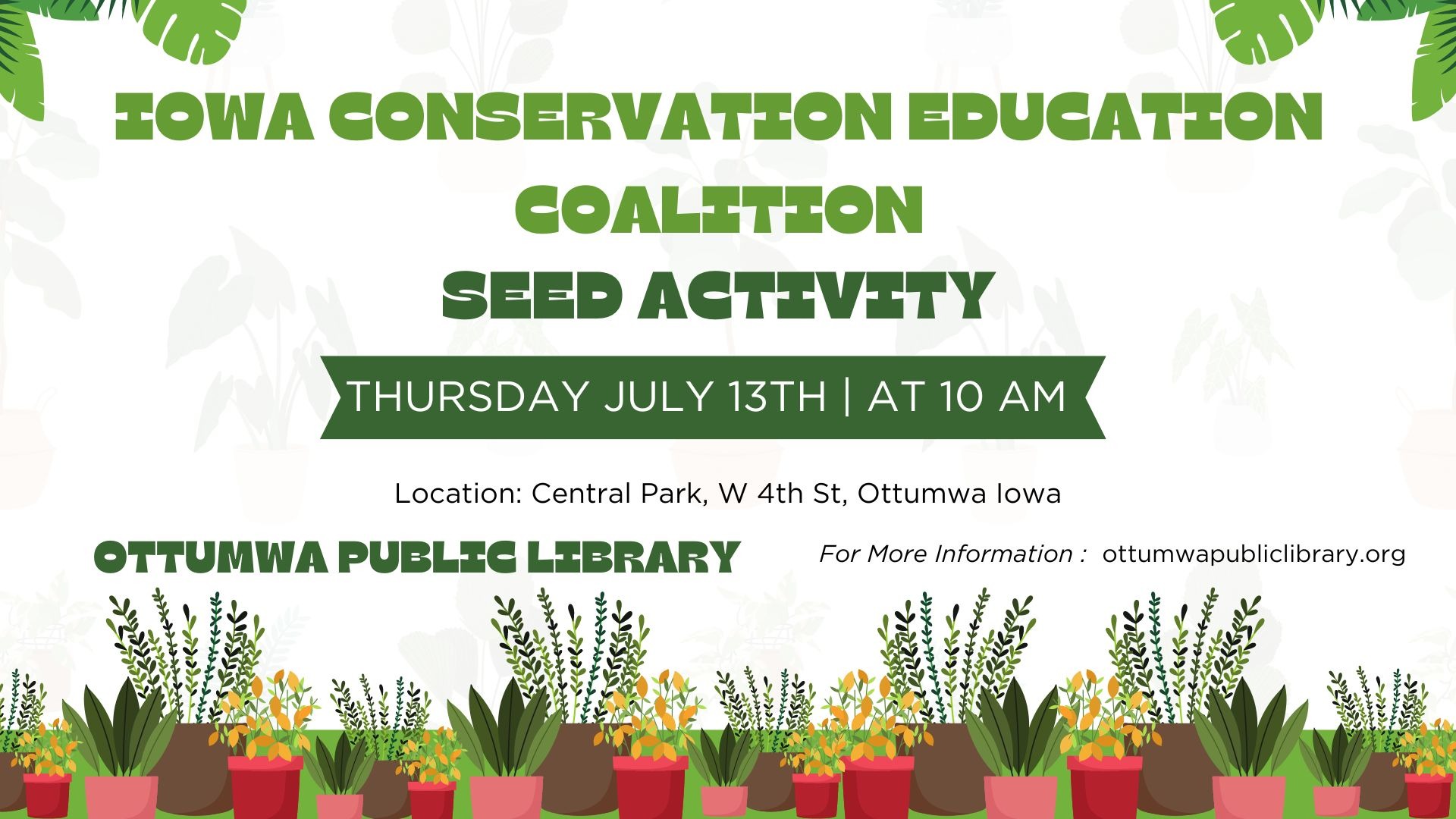 Iowa Conservation Education Coalition: Seed Activity