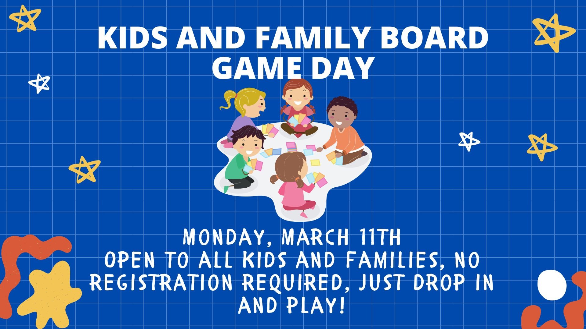 Kids and Family Board Game Day