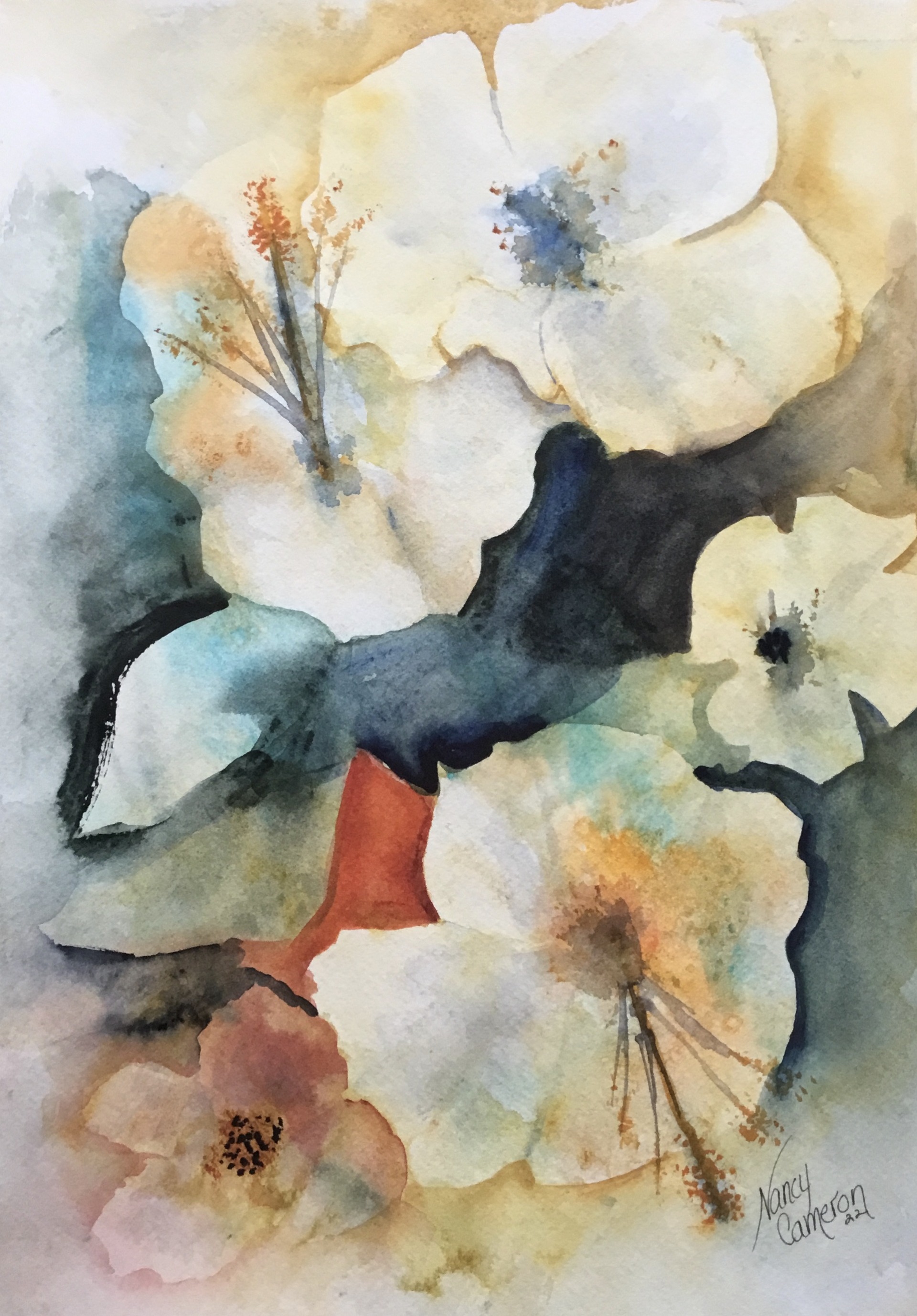 Loose, Intuitive Watercolor Art Show Opening