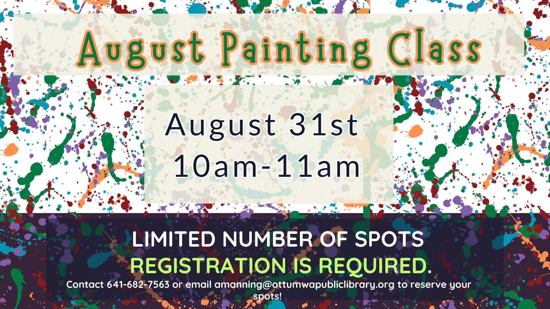 Painting Class: Ottumwa Public Library