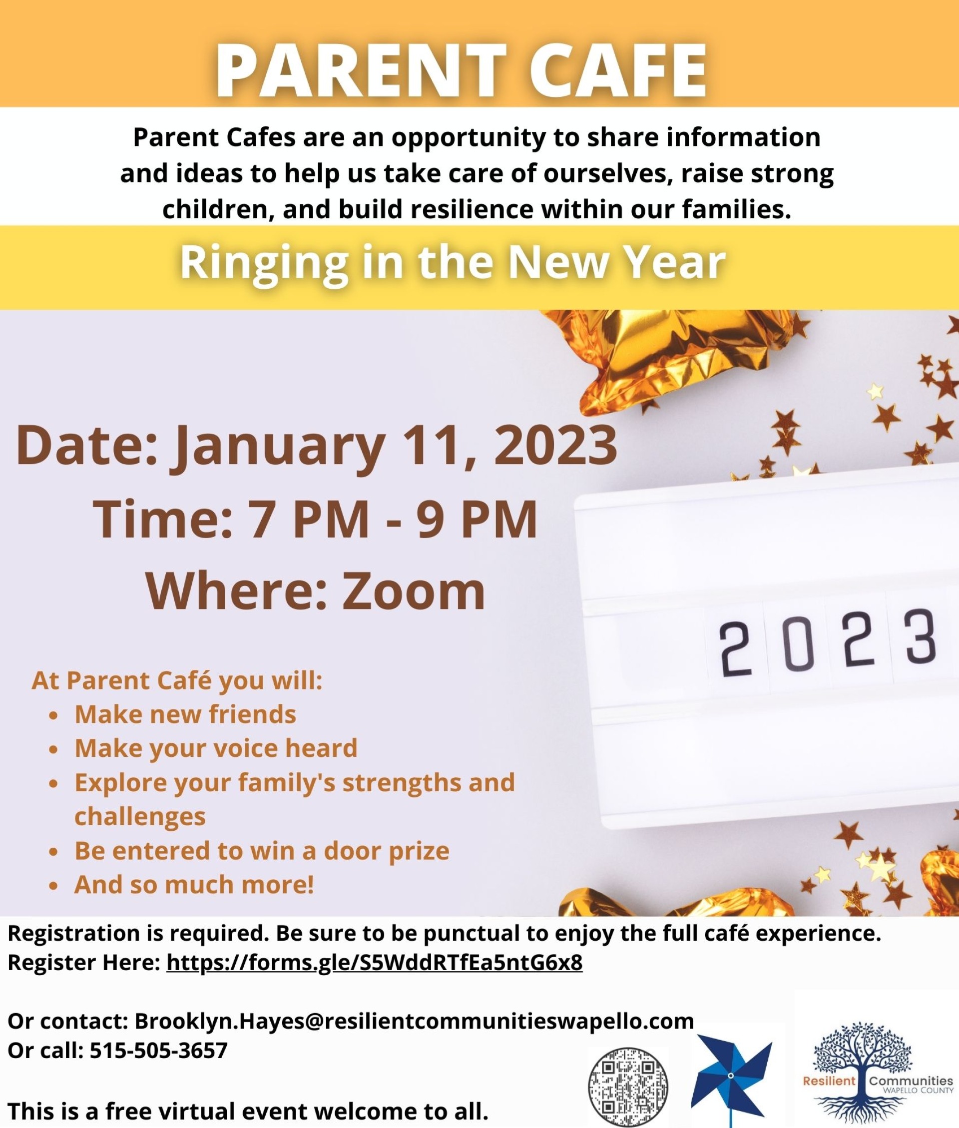 Parent Café: Ringing in the New Year - Events - Meet Ottumwa, Iowa