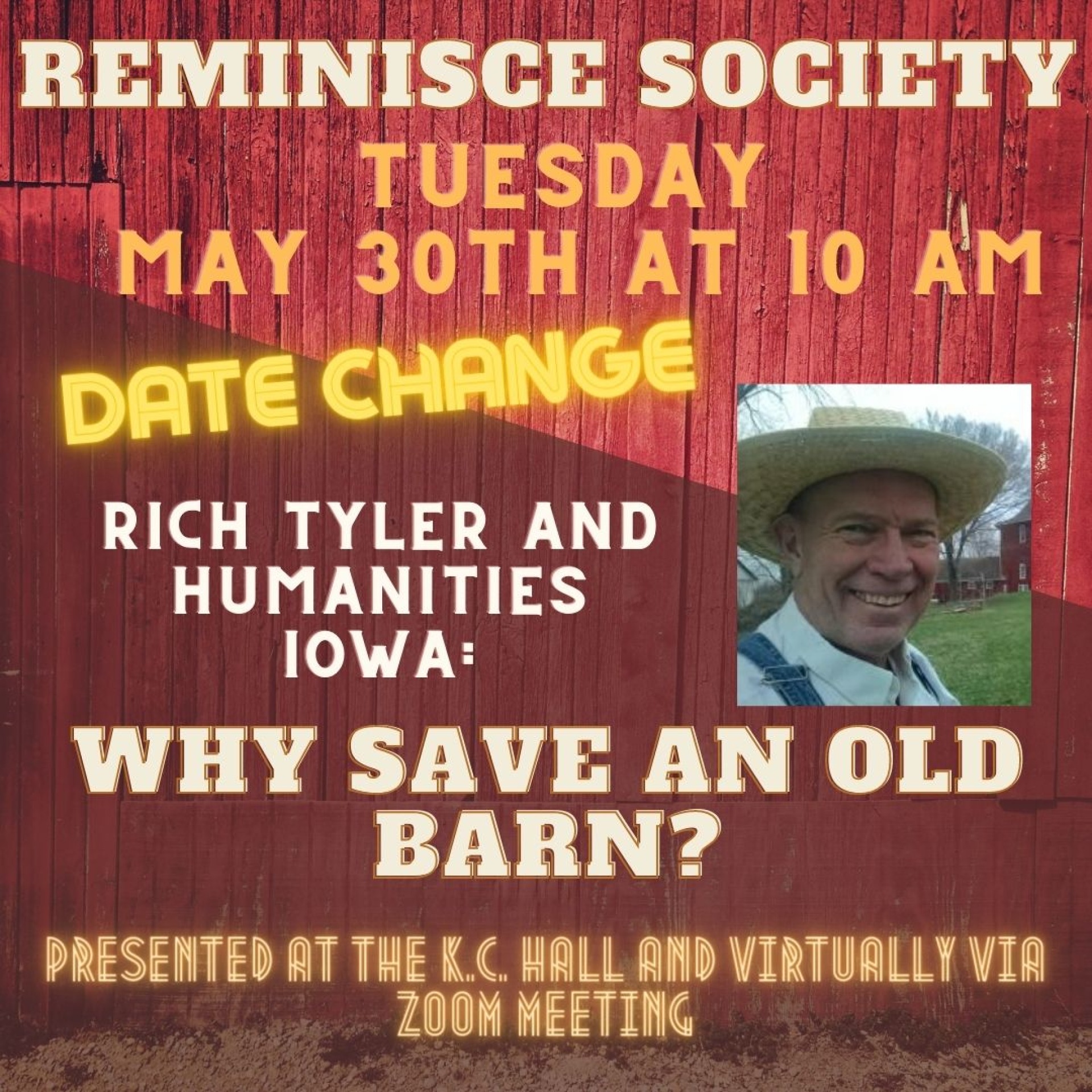 Reminisce Society: Rich Tyler and Humanities Iowa