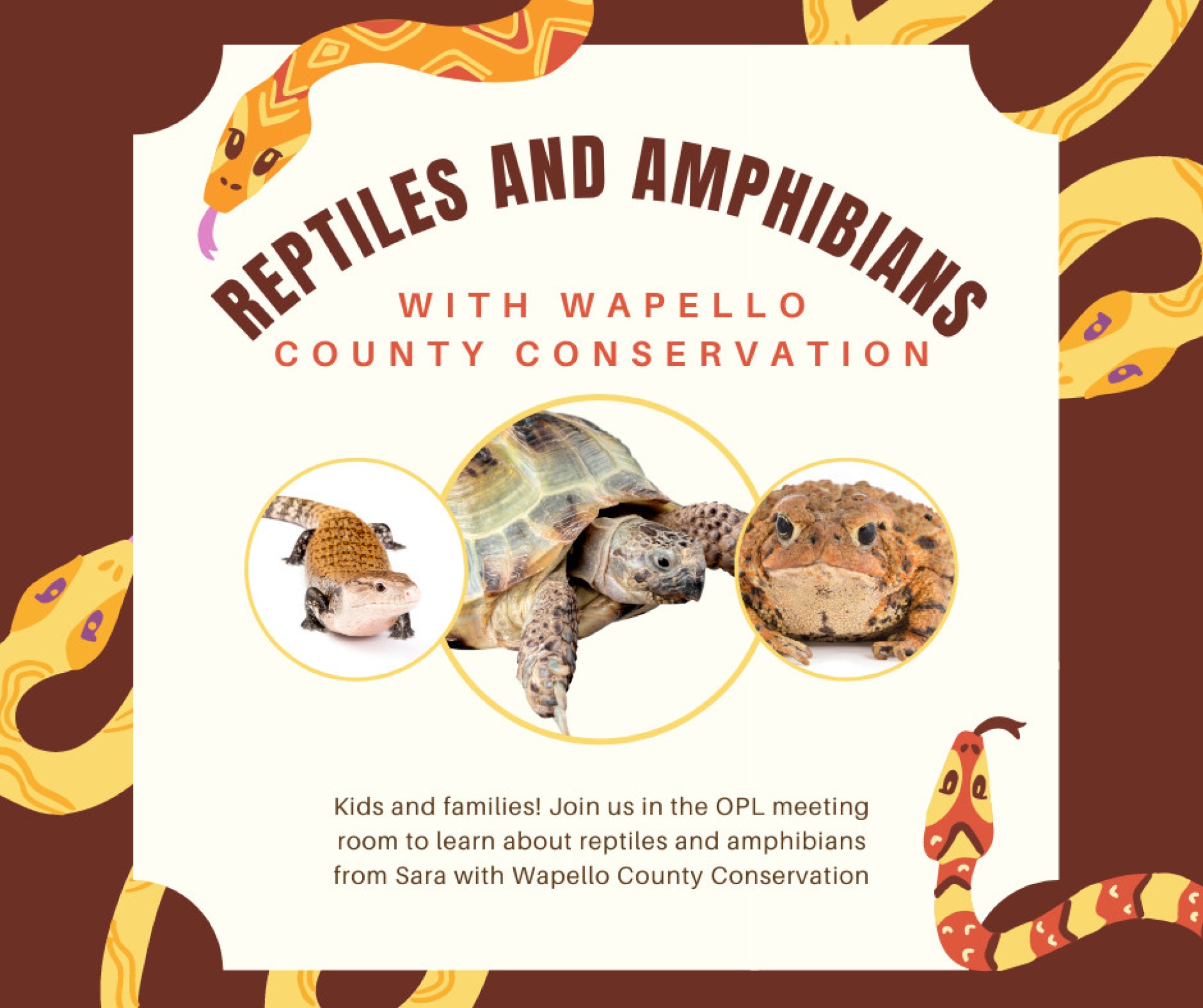 Reptiles and Amphibians with Wapello County Conservation