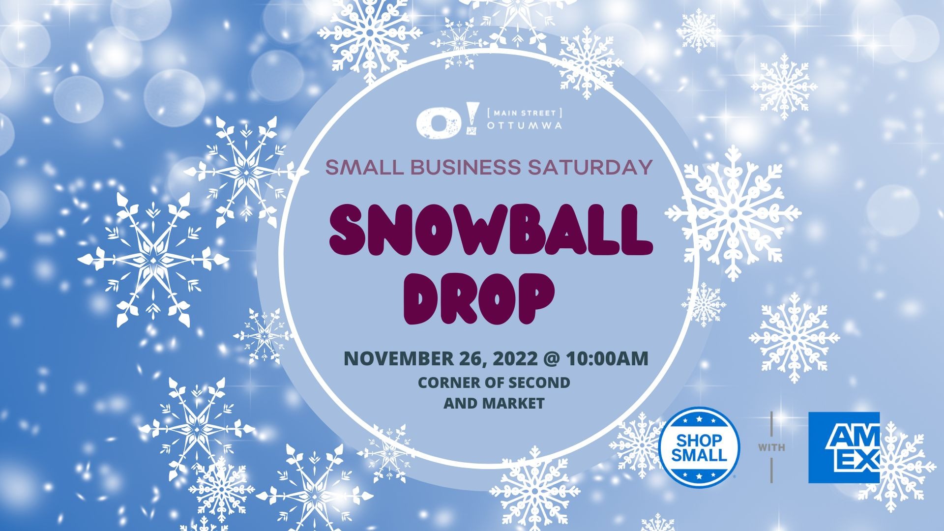 Small Business Saturday Snowball Drop