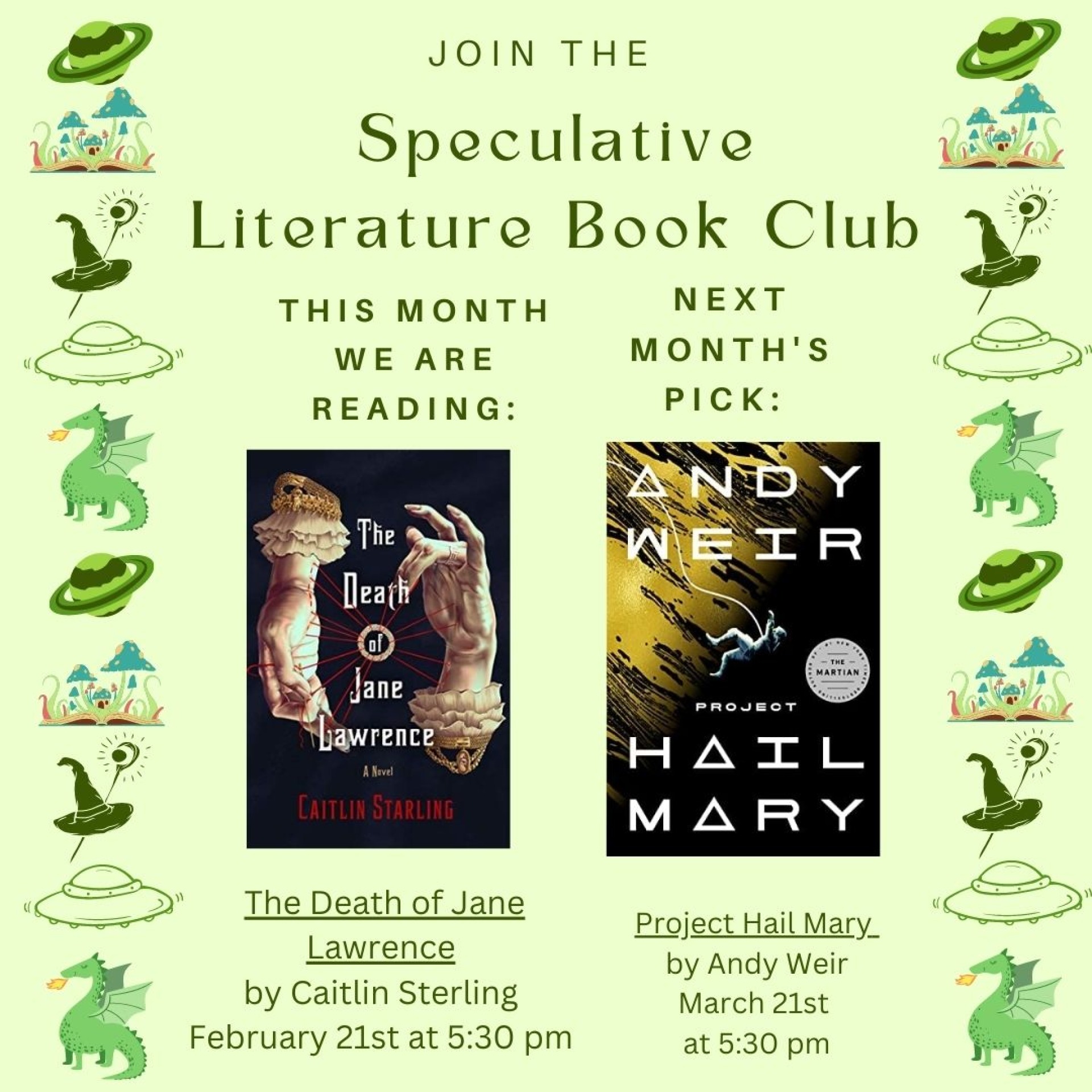 Speculative Literature Book Club